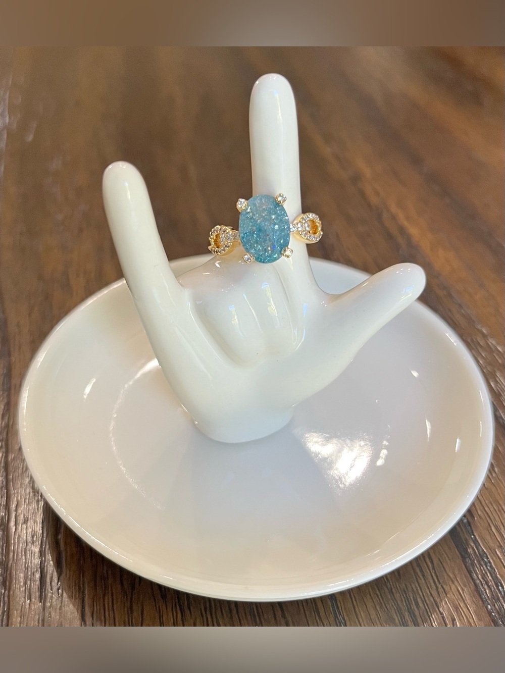 Bomb Party Ring - Threefold Brilliance - Size 8